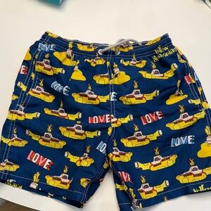 MC2 Saint Barth Blue and Yellow Kids Swim Trunks